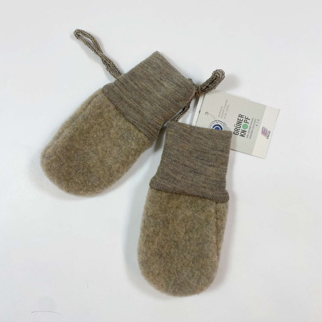 Engel beige melange merino baby mittens Second Season 1/0-12M 2