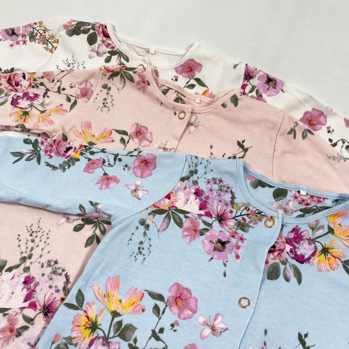 Next floral footed pyjamas set of 3 6-9M 2