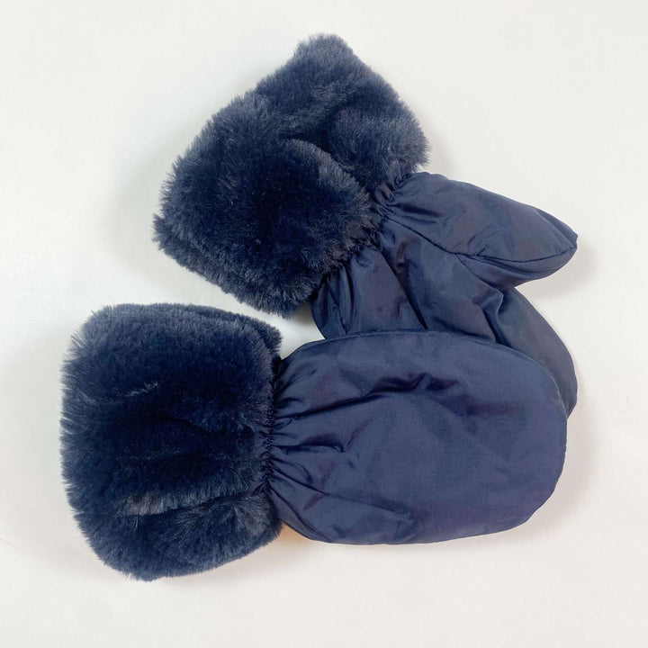 Jacadi navy winter mittens T2/8Y 1