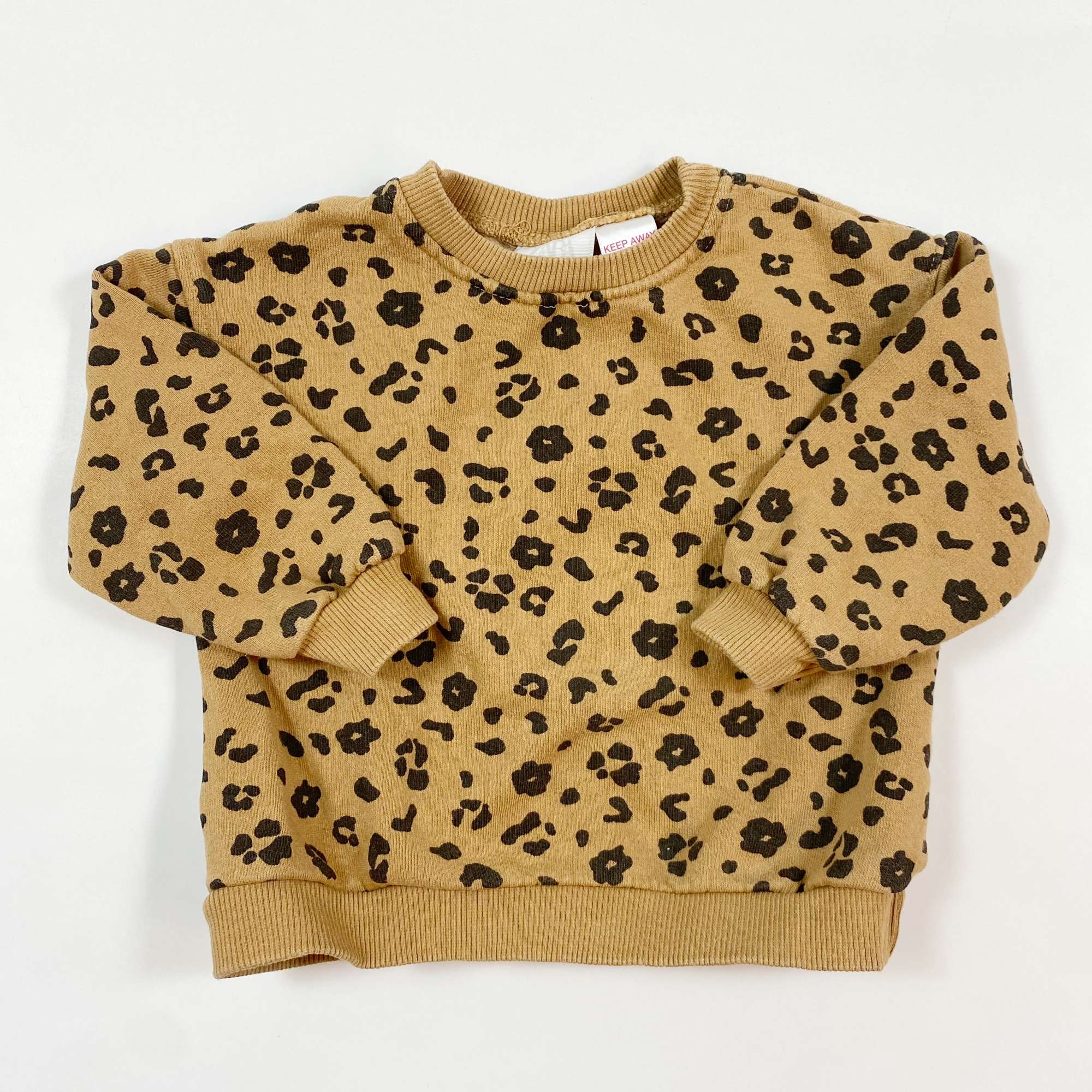 Zara leopard sweatshirt hotsell