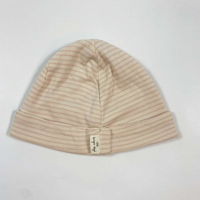 Konges Slojd light pink stripe baby hat 0-1M/50-56 1