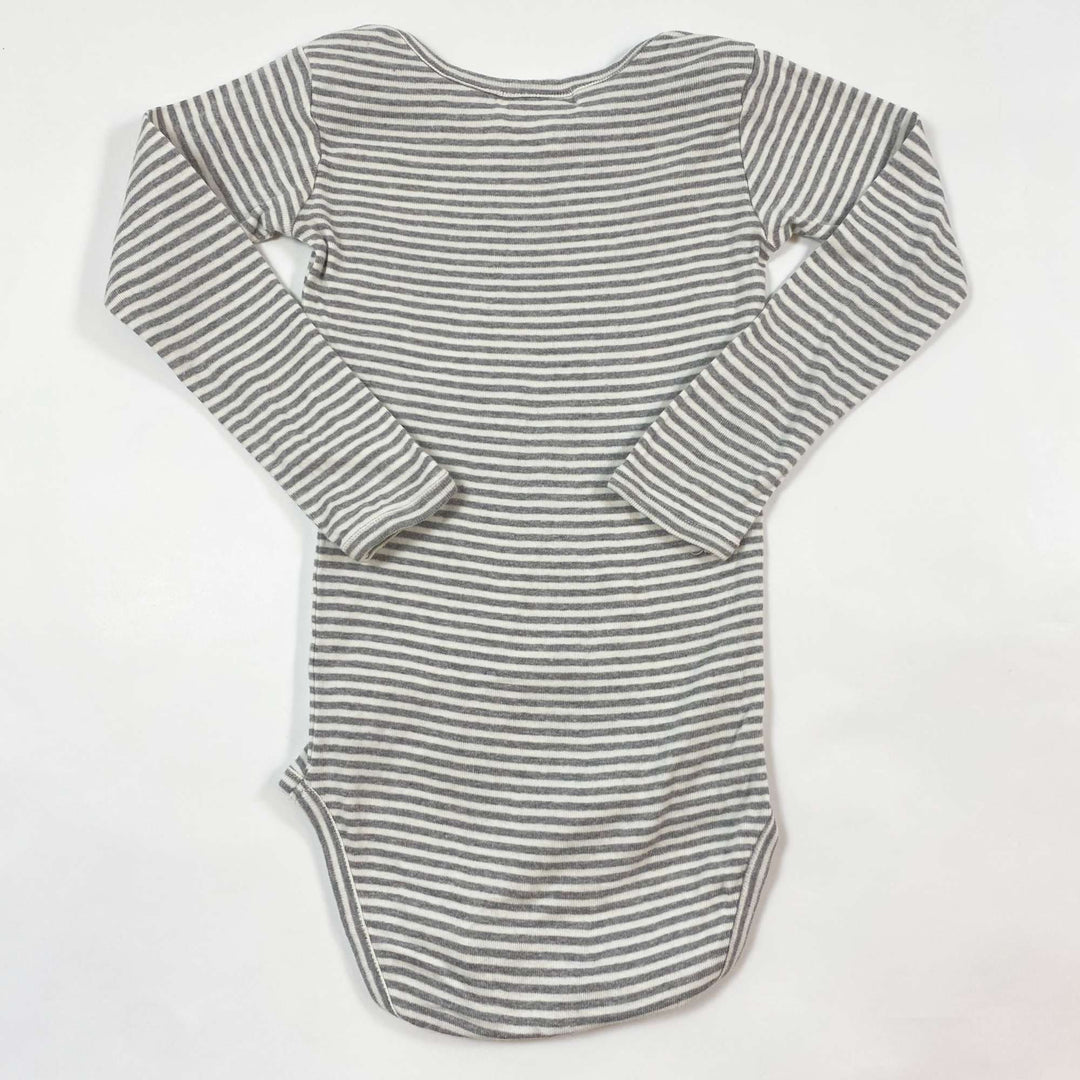 Serendipity Organics grey striped longsleeve body 18M/86 3