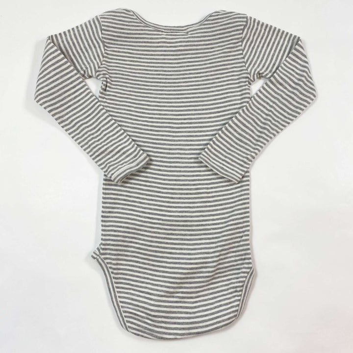 Serendipity Organics grey striped longsleeve body 18M/86 3