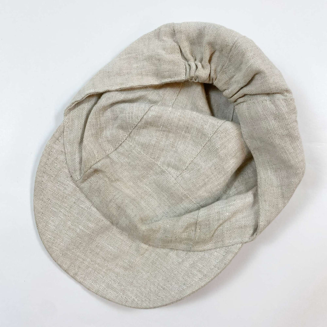 Caribou pale sand linen cap MOYEN/4-18M 2