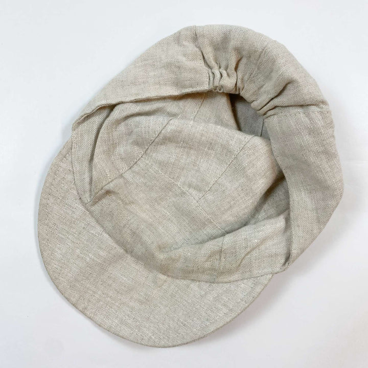 Caribou pale sand linen cap MOYEN/4-18M 2