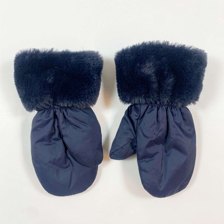 Jacadi navy winter mittens T2/8Y 2