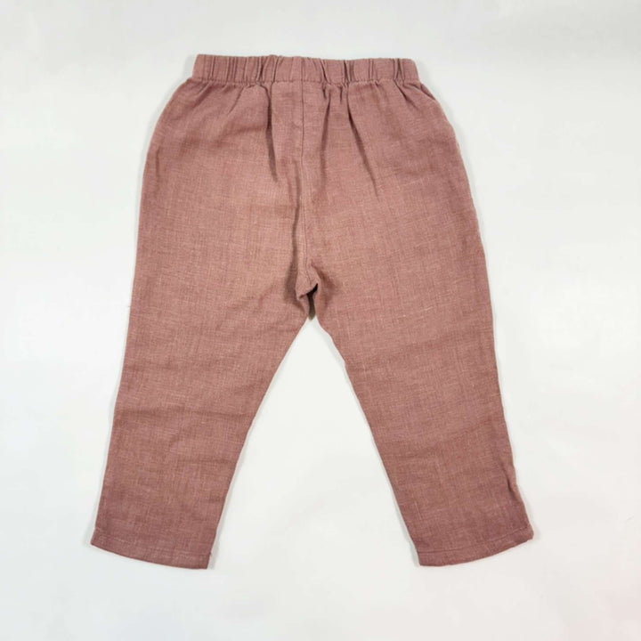 Play Up berry linen pants 18M 2