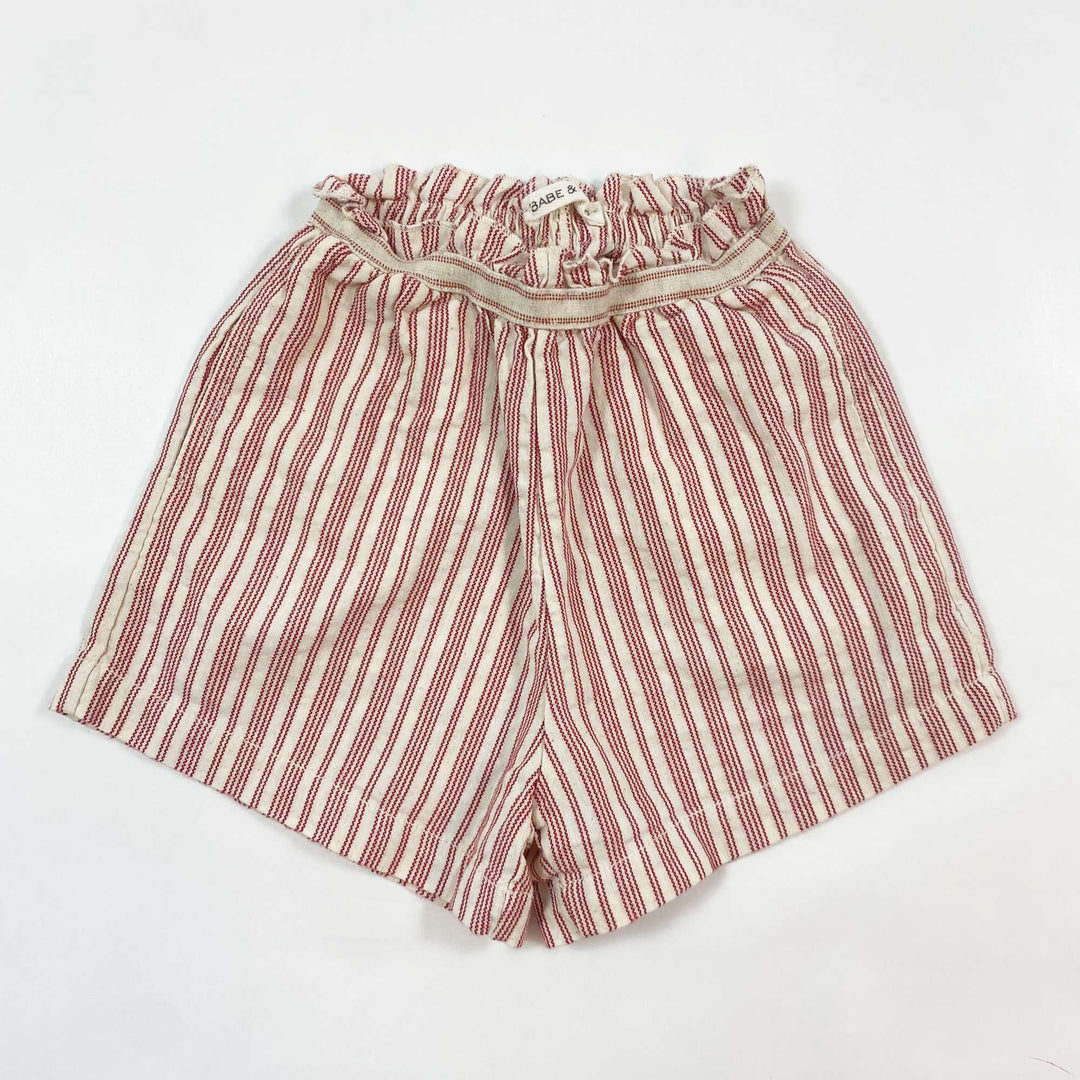 Babe & Tess red stripe shorts 24M 1