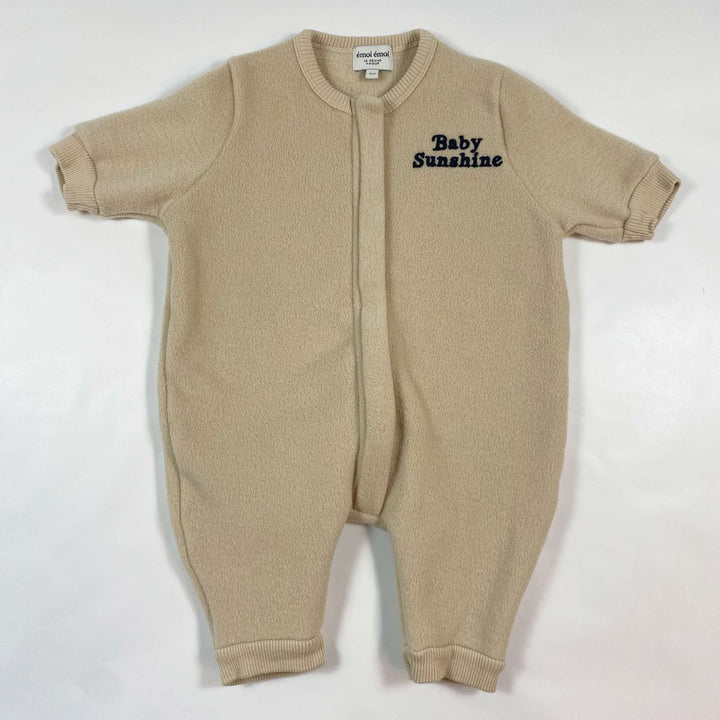 Émoi Émoi beige fleece zip overall 3M 1