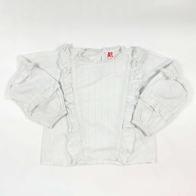 AO76 striped blouse with ruffles 10Y 1