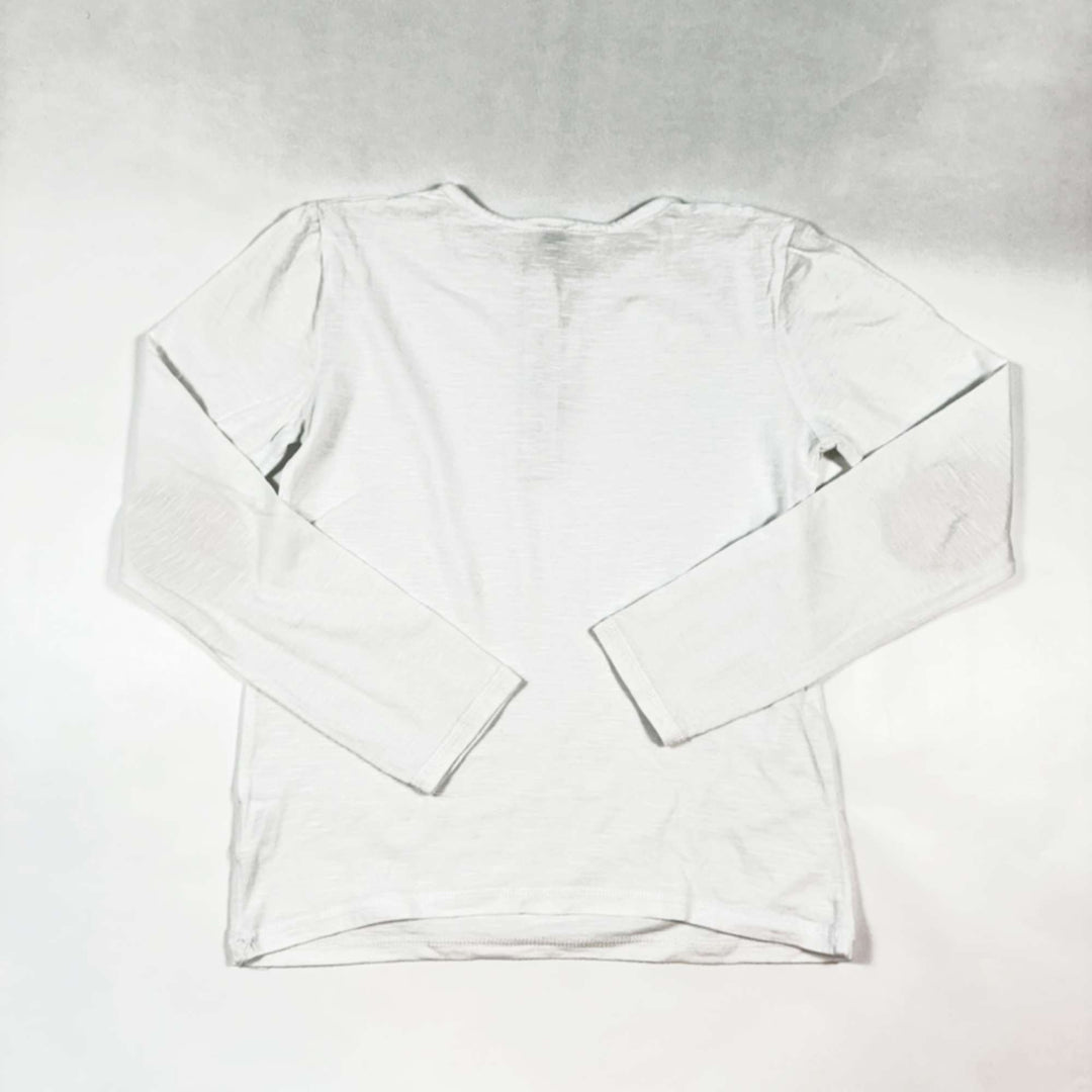 CdeC white longsleeve with red patches 10Y 2