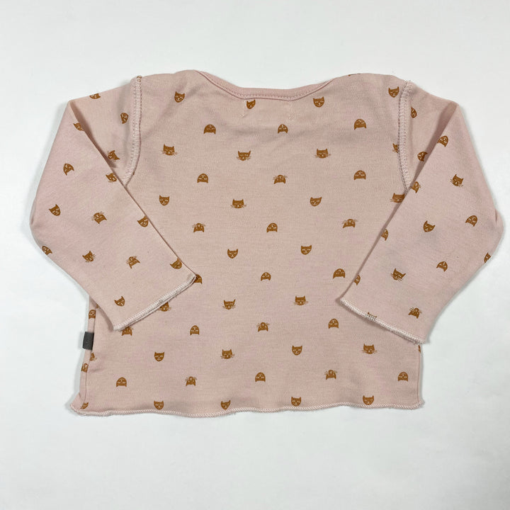 Oeuf NYC pink cat top 0-3M 2