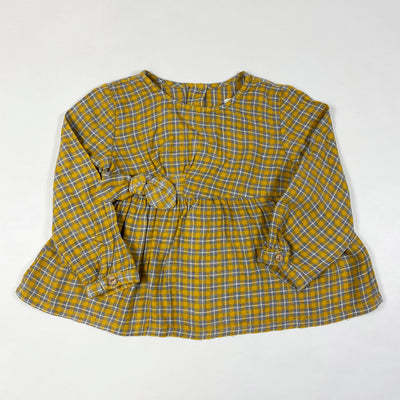 Zara yellow checked blouse 18-24M/92 1