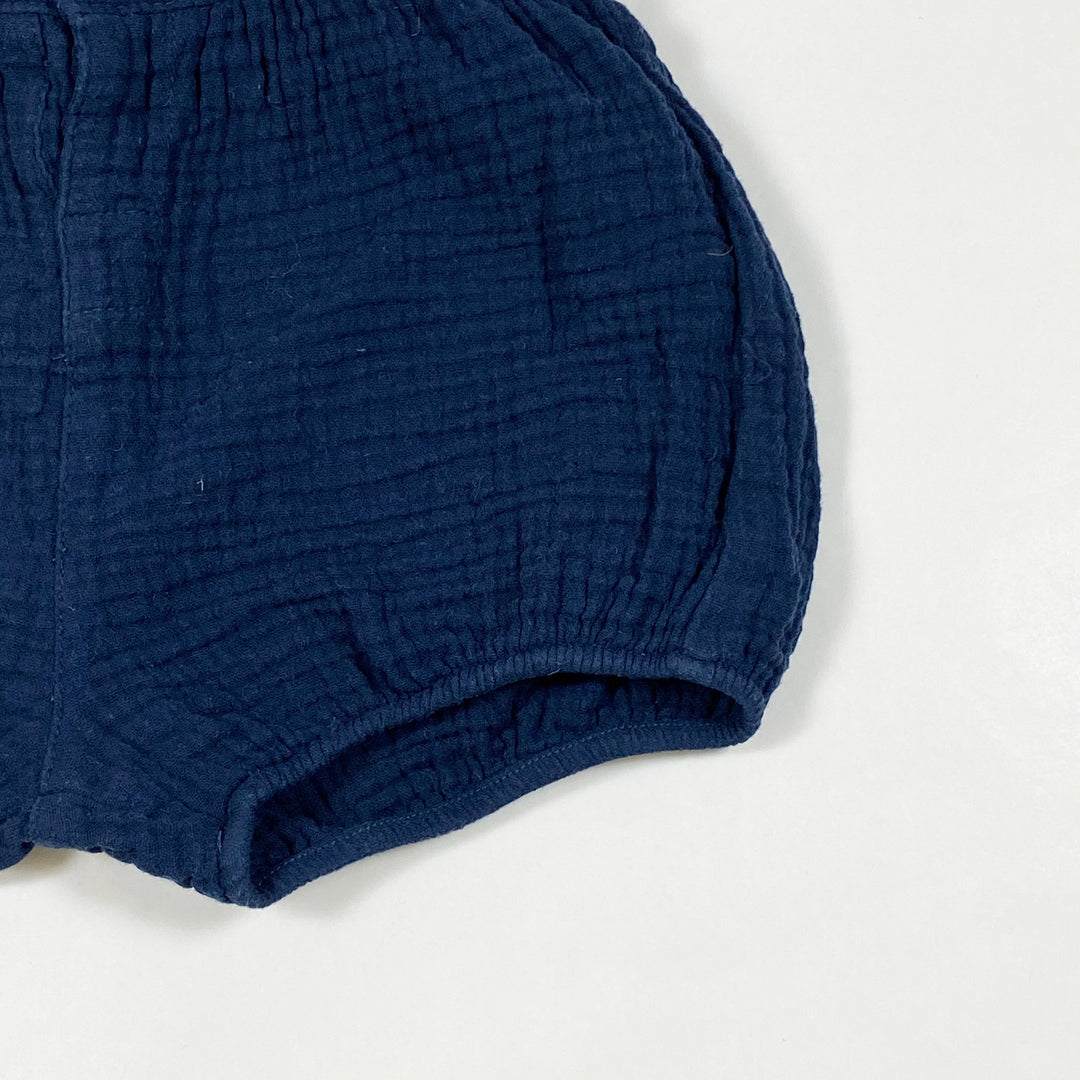La Redoute navy shorts with suspenders 24M 2