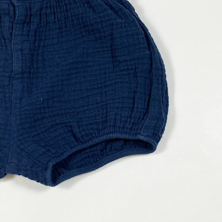 La Redoute navy shorts with suspenders 24M 2