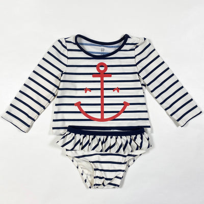 Gap sailor stripe rashguard & bottoms 12-18M 1