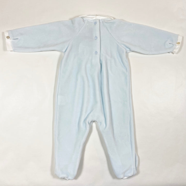 Tartine et Chocolat light blue velvet pyjama 6M 3