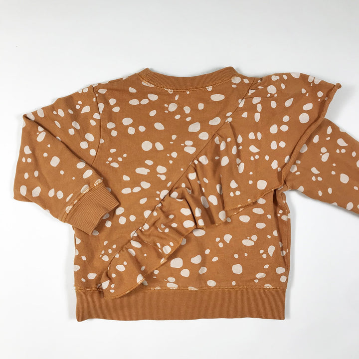 Minimarket orange sweatshirt with white spots 86-92