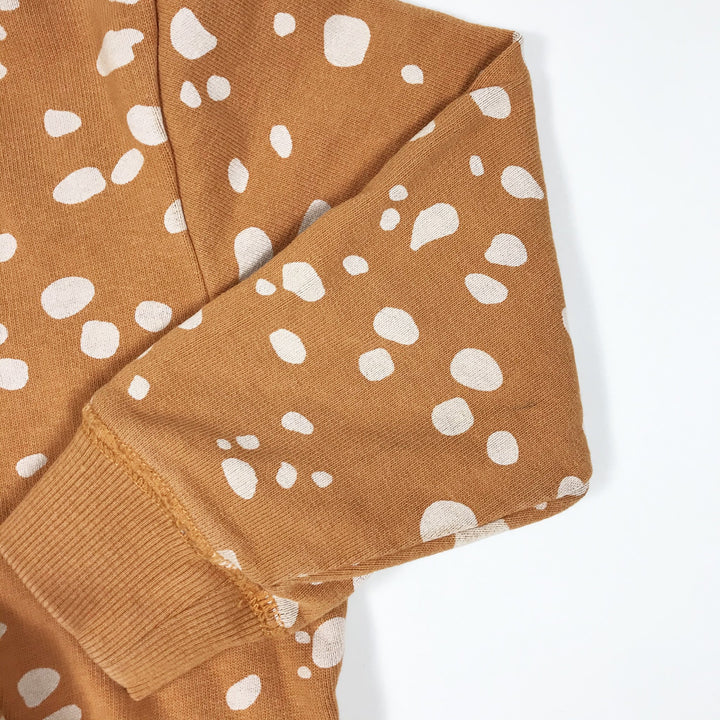 Minimarket orange sweatshirt with white spots 86-92
