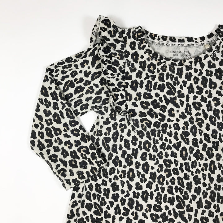Lindex leopard print long-sleeved dress 92