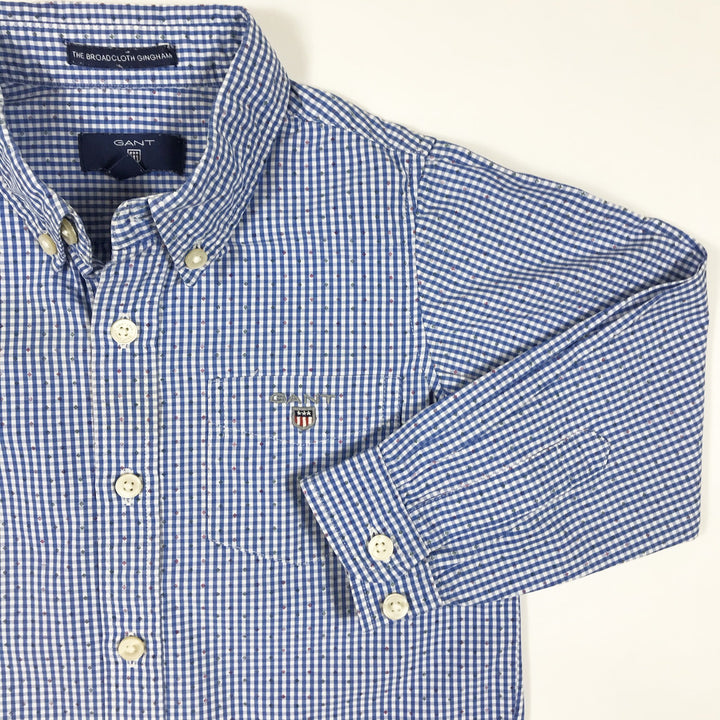 Gant blue long-sleeved gingham shirt 36M/98