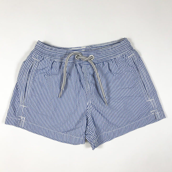 MC2 Saint Barth blue striped seersucker swimshorts 4Y