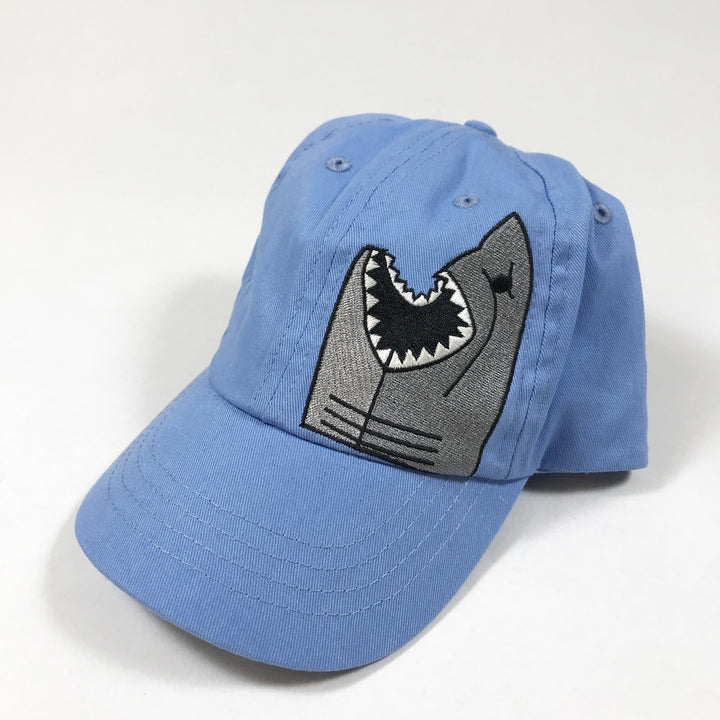Minimarket blue cap with shark print