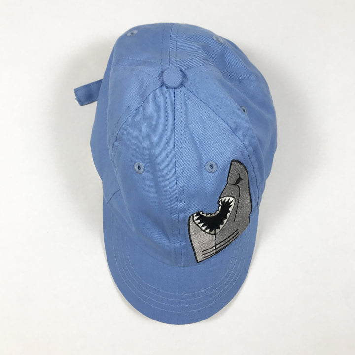 Minimarket blue cap with shark print