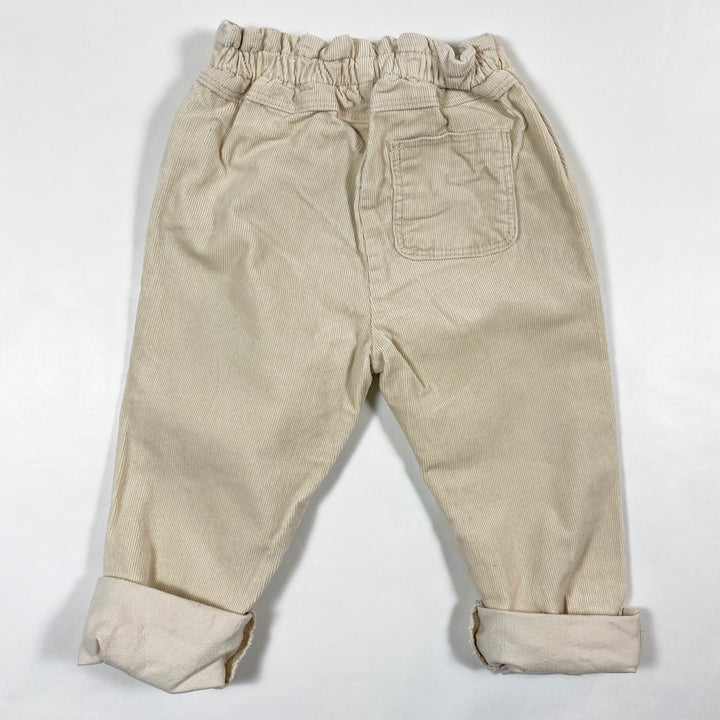Zara cream corduroy trousers 2-3Y/98 2