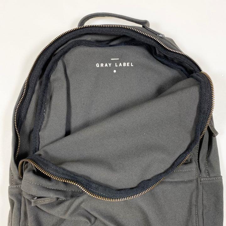 Gray Label black organic cotton backpack Second Season One size