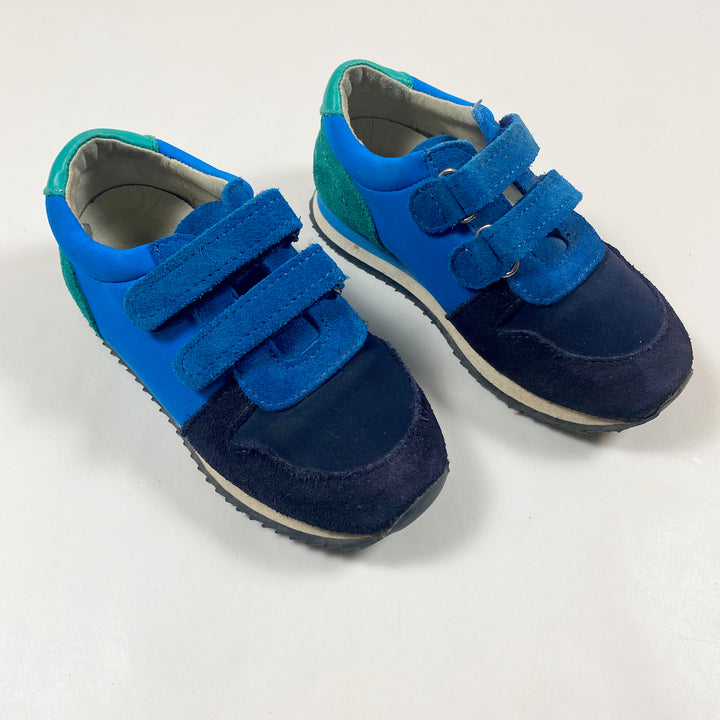 Jacadi blue/green suede leather sneakers 26 1