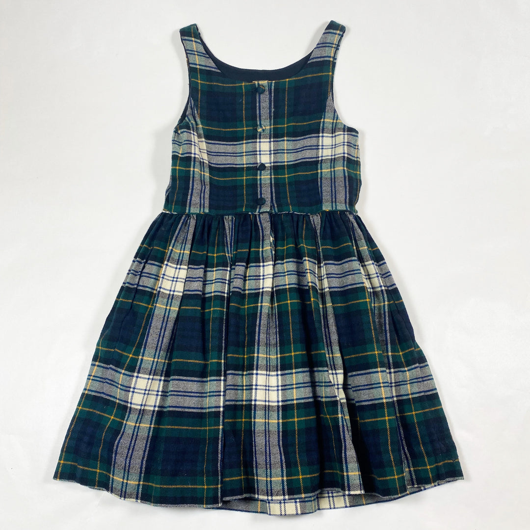 Ralph Lauren green checked flannel dress 6Y 1