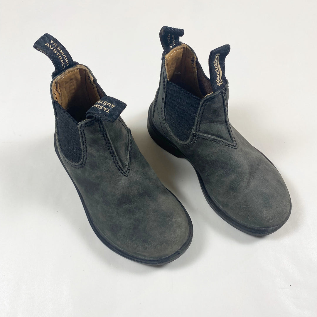 Blundstone grey leather boots 26 1