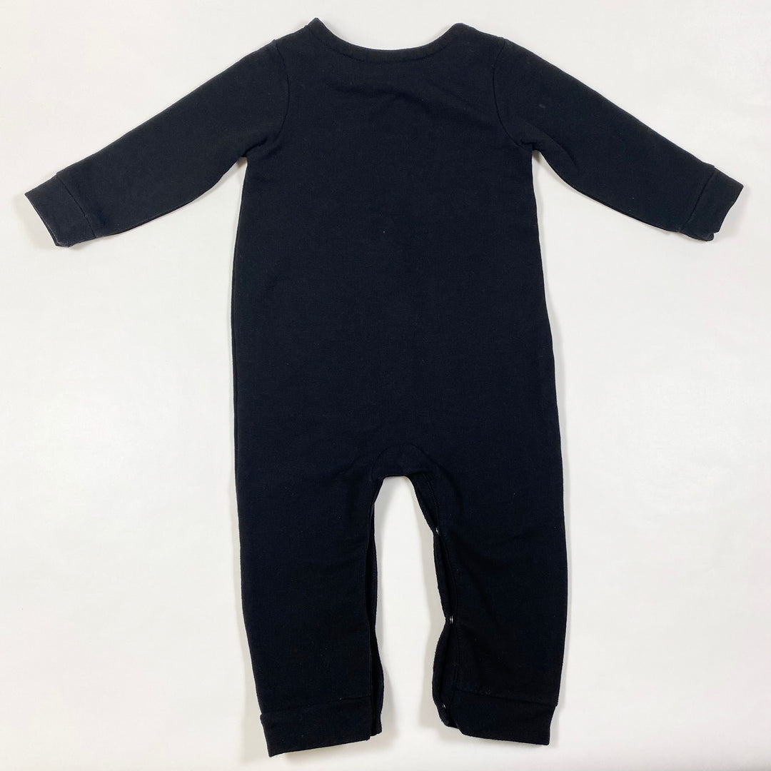 Nordstrom black french terry jumpsuit 9M 2