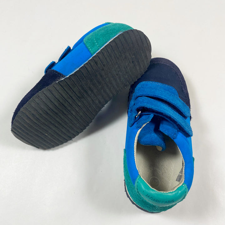 Jacadi blue/green suede leather sneakers 26 4