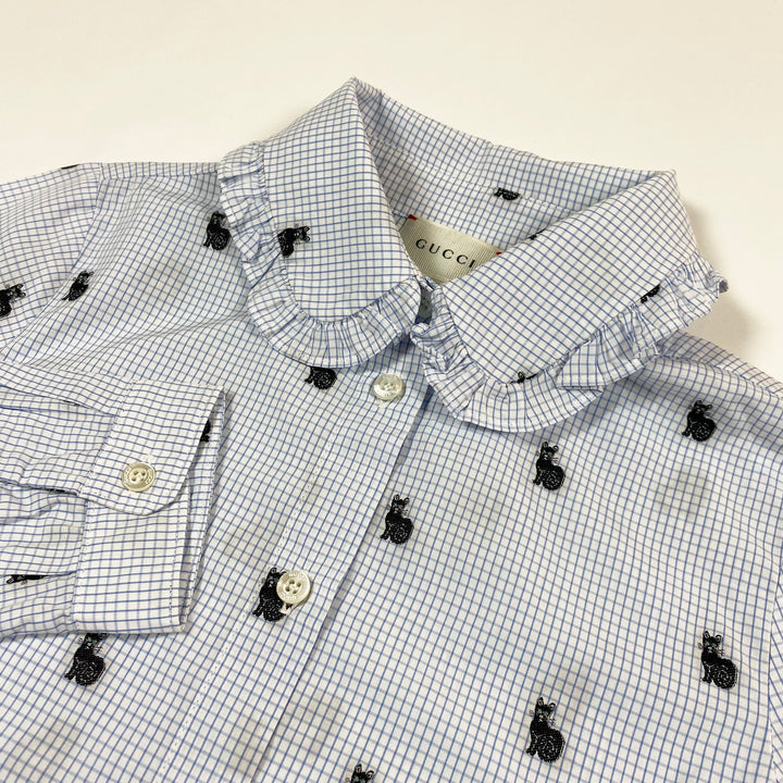 Gucci cat embroidered blouse 6Y 2