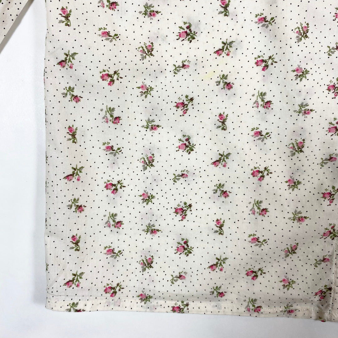 Bonpoint polkadot rose print blouse 6Y 4