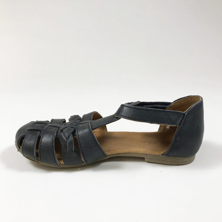 Froddo navy leather sandals with braid detail 29