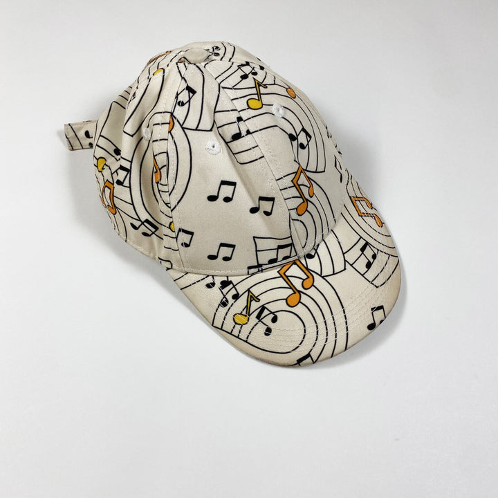 Mini Rodini ivory music note cap 48-50