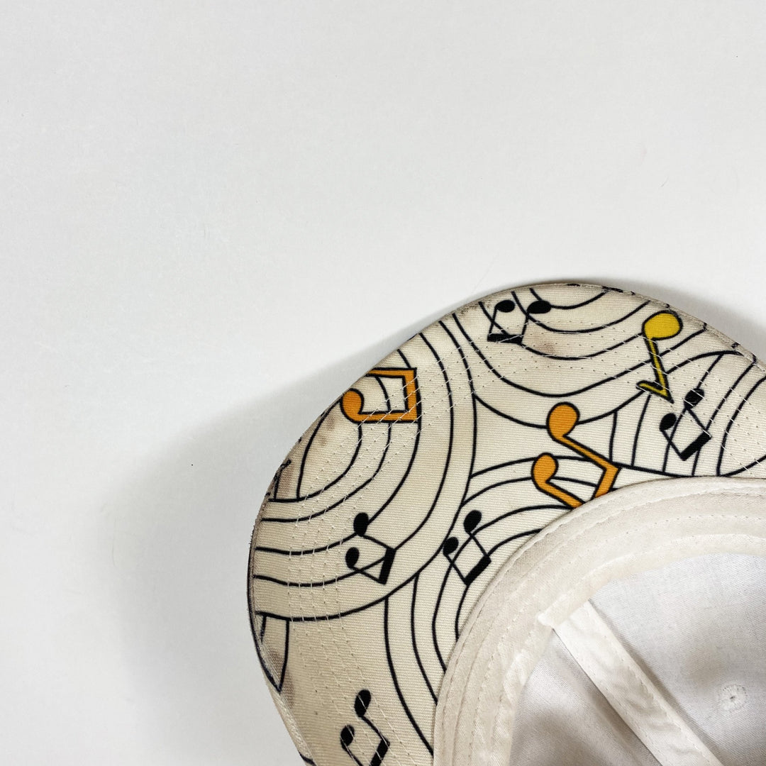 Mini Rodini ivory music note cap 48-50