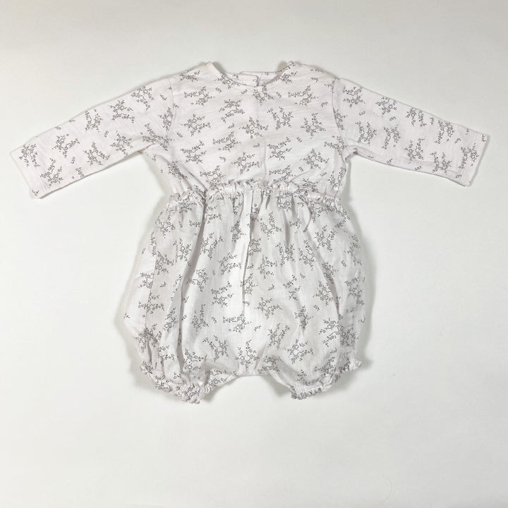 Zara white voluminous long-sleeved romper with ruffles 1-3M/62