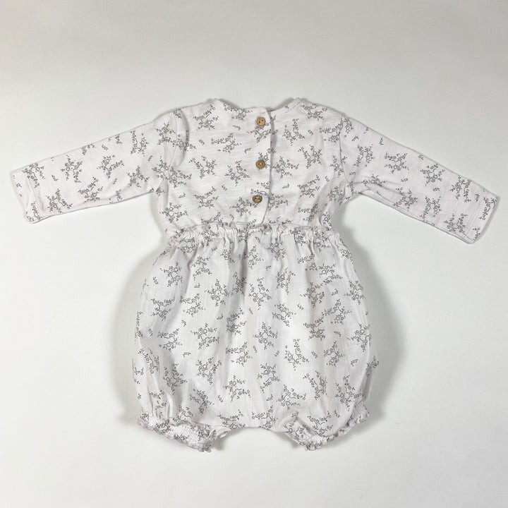 Zara white voluminous long-sleeved romper with ruffles 1-3M/62