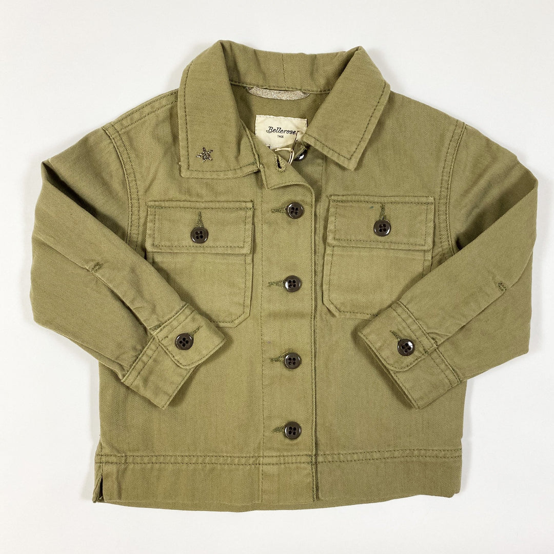 Bellerose khaki embroidered jacket Second Season 2Y