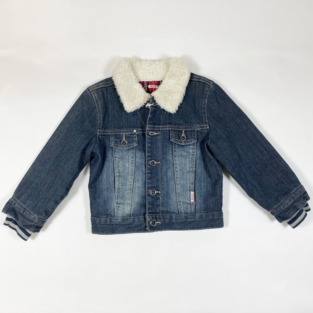 IKKS denim jacket with faux fur collar Second Season 3Y