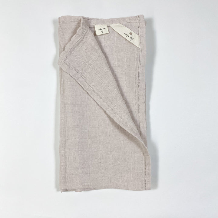 Konges Slojd pale rose muslin blanket set of 3 65x65cm