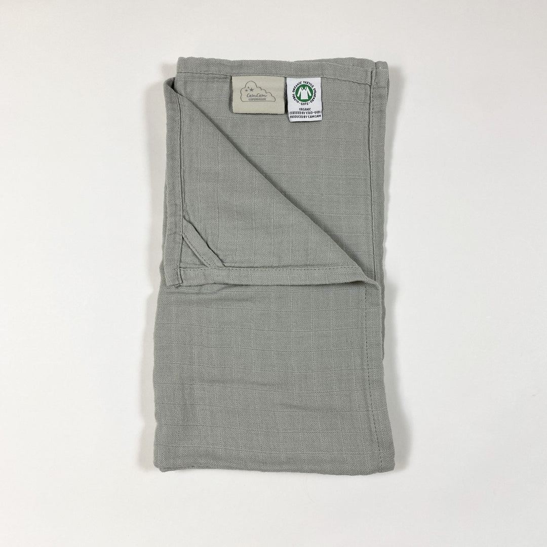 CamCam Copenhagen light grey muslin blanket