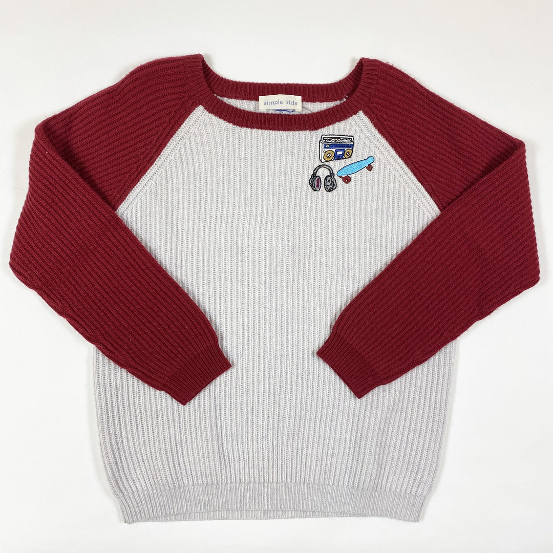 Simple Kids downy BMW knit jumper Second Season 8Y