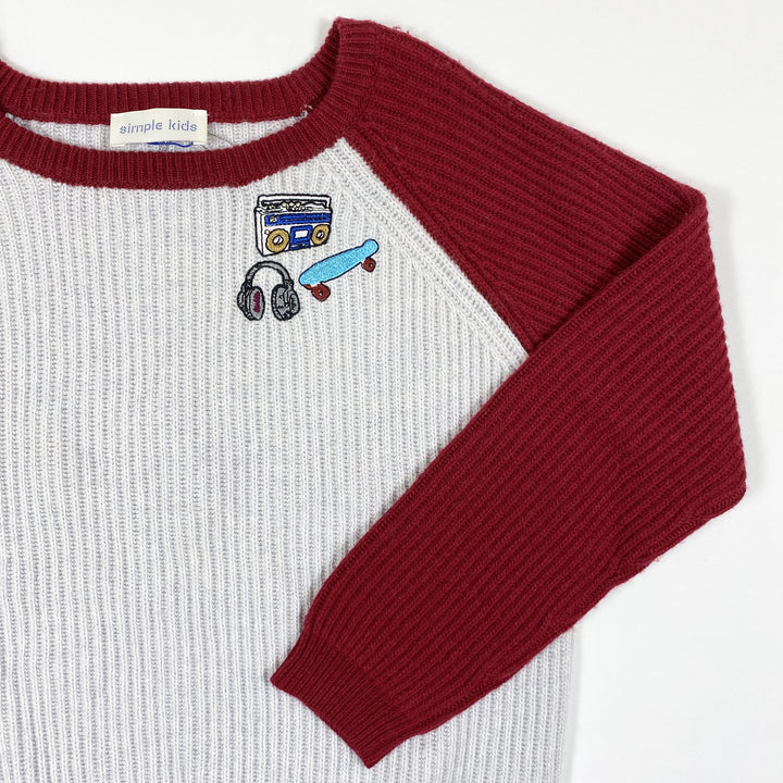 Simple Kids downy BMW knit jumper Second Season 8Y