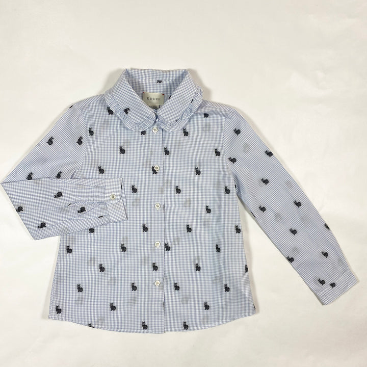 Gucci cat embroidered blouse 6Y 1