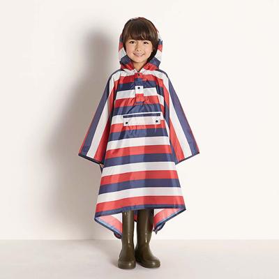 Danke Design striped rain cape with front pocket Second Season One size